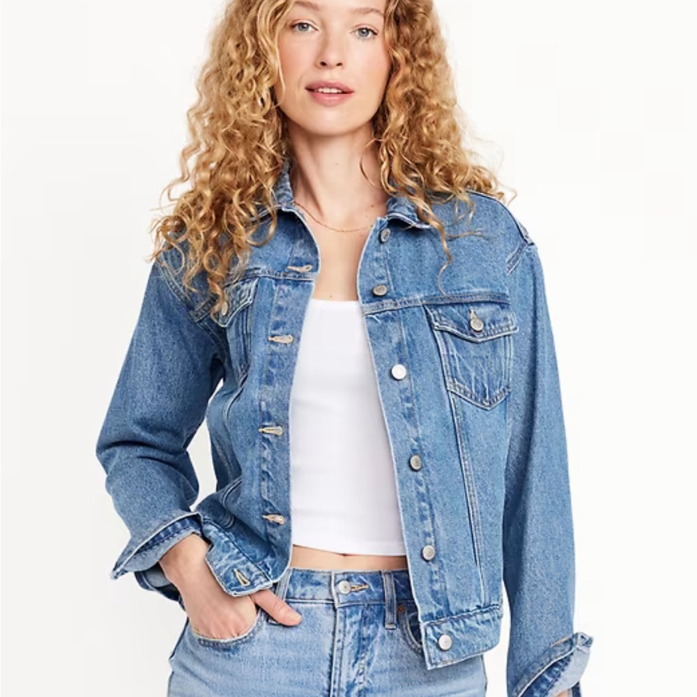 Old Navy Medium Wash Denim Jean Jacket
